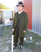 Mens Pinstripes Zoot Suit with Matching Shoes Suit Black and Yellow