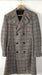 Mens Plaid Overcoat - Peacoat - Plaid Topcoats Cream ~ Black ~ Red