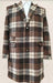 Mens Plaid Overcoat - Peacoat - Plaid Topcoats Multicolor