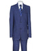 Men's Plaid Window Pane Pattern Cheap Priced Business Suits Clearance Sale Side Vent Regular Fit Dark Navy