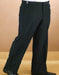 Satin stripe Polyester Plain Lined dress ~ pleated slacks Front Black Tuxedo Pant unhemmed unfinished bottom