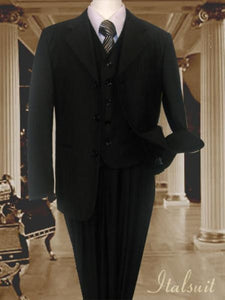 Black 3PC Solid Kids Sizes 2 BUTTON Suit Prefect for toddler Suit wedding attire outfits With Vest For Kids