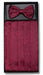 Men's Polyester Bowtie & Matching Cummerbund Burgundy ~ Wine ~ Maroon Color Paisley Design