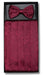 Men's Polyester Bowtie & Matching Cummerbund Burgundy ~ Wine ~ Maroon Color Paisley Design
