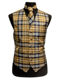 Men's Navy/White/Brown  Slim Fit Wedding Vest/Bow Tie Fashion Set - Men's Neck Ties - Mens Dress Tie - Trendy Mens Ties