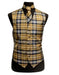 Men's Navy/White/Brown  Slim Fit Wedding Vest/Bow Tie Fashion Set - Men's Neck Ties - Mens Dress Tie - Trendy Mens Ties