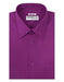 Designer Brand Lay Down Collared Cotton Blend Regular Fit Purple Men's Dress Shirt