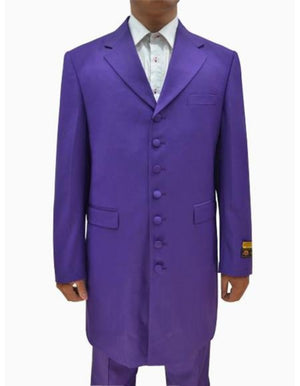 Men's Purple Seven Button Zoot Suits