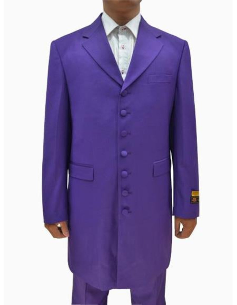 Men's 5 Button Fashion Brown Zoot Suit main image 0