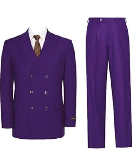 Mens Purple Suit - Double Breasted Suit - 1920s Suit - Mardi Gras Suit
