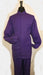 Men's Purple Fully Constructed 4 Pocket Mandarin Banded Shirt