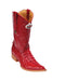 Los Altos Boot Red caiman ~ World Best Alligator ~ Gator Skin Tail Cowboy Boots