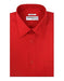 Designer Brand Red Lay Down Collared Regular Fit Cotton Blend Men's Dress Shirt
