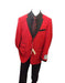 Men's Red Ticket Pocket  Long Sleeve Jacket