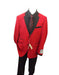 Men's Red Ticket Pocket  Long Sleeve Jacket