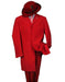 Men Metalic Hot Red Fashion Dress Zoot Suit 38 Inch Long