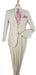Men's Regular Fit Natural 100% Linen Two Piece Suit Flat Front Pants - Mens Linen Suit