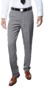 Men's Grey Comfortable Adjustable Formal & Business Pants