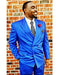 Men's Royal Blue Double Breasted Suits Dress Suits for Men Jacket & Pants
