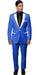 Slim Tux Royal Blue with white lapel