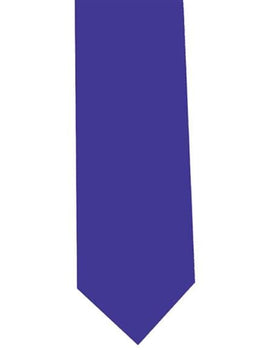 Royal Blue Extra Long Men's Polyester Neck Tie-Men's Neck Ties - Mens Dress Tie - Trendy Mens Ties