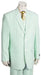Sear Sucker Suit Men's Fashion 3 Piece Seersucker Sear sucker suit in Soft Poly Rayon Whitelime mint Leisure Casual Suit For Sale
