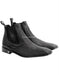Men's Black Full Leather Vestigium Genuine Sharkskin Chelsea Boots