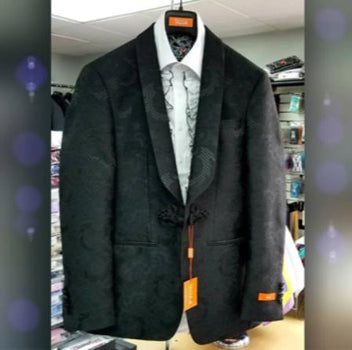 Men's Shawl Lapel Black Suit