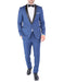 Mens Skinny Fit Shawl Prom Tuxedo in Indigo