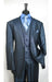 Mens Three Piece Suit - Vested Suit Mens Shiny Shark 2 Side Vented Vested 3 Piece Blue Suit