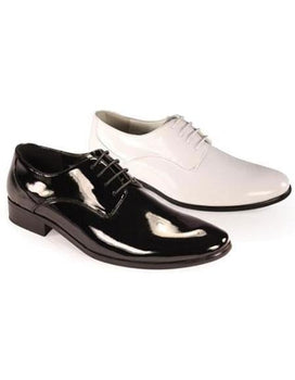 Oxfords Formal Men's Classic shiny flashy Lace Formal Men's Fashion Tuxedo For Men Dress Shoe For Men Perfect for Wedding in Black and White Tuxedo Shoes
