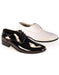 Belvedere Black and White Men's Tuxedo Oxford Dress Shoes