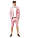Mens Short Pants Suit Set Mens Suit For Men  Pink