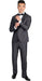 Men's Side Vents Charcoal Slim Fit Tuxedo with Black Shawl Lapel  Slim Fit Black Tuxedo - Skinny Fit Tuxedo - Mens Grey And Black Tuxedo Wedding - Charcoal Grey Tuxedo