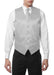 Men's Silver 4PC Wedding Vest ~ Waistcoat