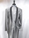 Men'S Two Toned Tuxedo Trimmed Jacket And Suit Silver Grey