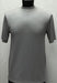 Men's Silver Classy Mock Neck Shiny Short Sleeve Stylish Shirt