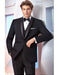 Men's Classic Fit  1 Button Shawl Black Tuxedo