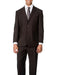 Brand: Caravelli Collezione Suit - Caravelli Suit - Caravelli italy Caravelli Men's Double Vent Brown2 Button  Suit
