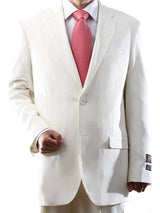 Bolzano Men's Fully Lined 100% Polyester 2 Buttons Dress Suit