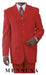 Beautiful  Men's Red Fashion Dress With Nice Cut Smooth Soft Fabric Available in 2 or 3 Buttons Style Regular Classic Cut