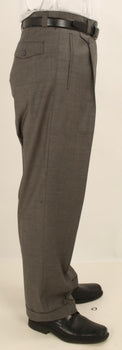 Men'S Wide Leg Single Pleated Pants Solid Gray Men'S Wide Leg Trousers - Cheap Priced Dress Slacks For Men On Sale