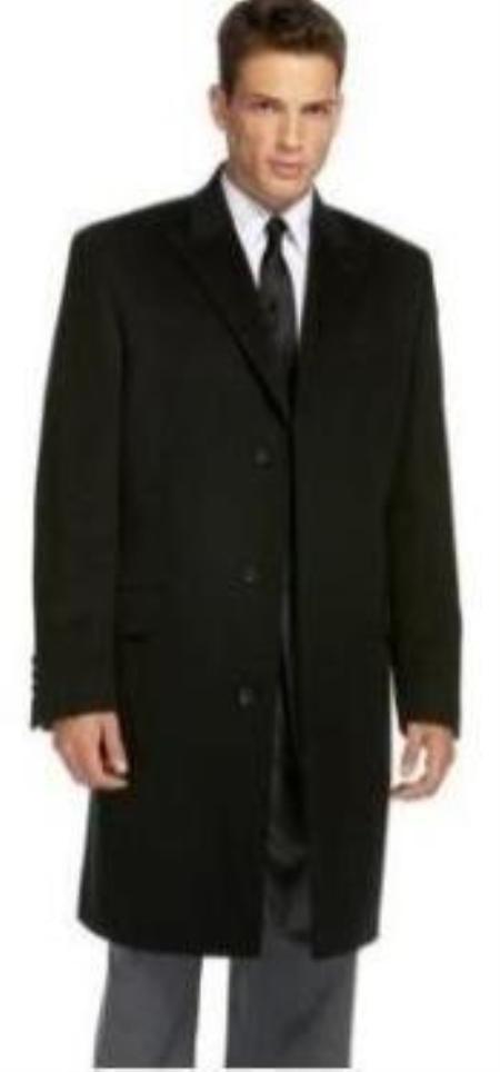 Black Slim Long Jacket Men'S Overcoat That Offers A Sleek, Modern Style Men'S Dress Carcoat ~ Car Coat