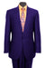 Slim Fit Suit Men'S Blue Lapel Pick Stitched Suit 1 One Button Men'S Slim Fit Suits Flat Front Pants