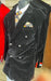 Mens Slim Fit Double Breasted With Brass Buttons - Black Sportcoat