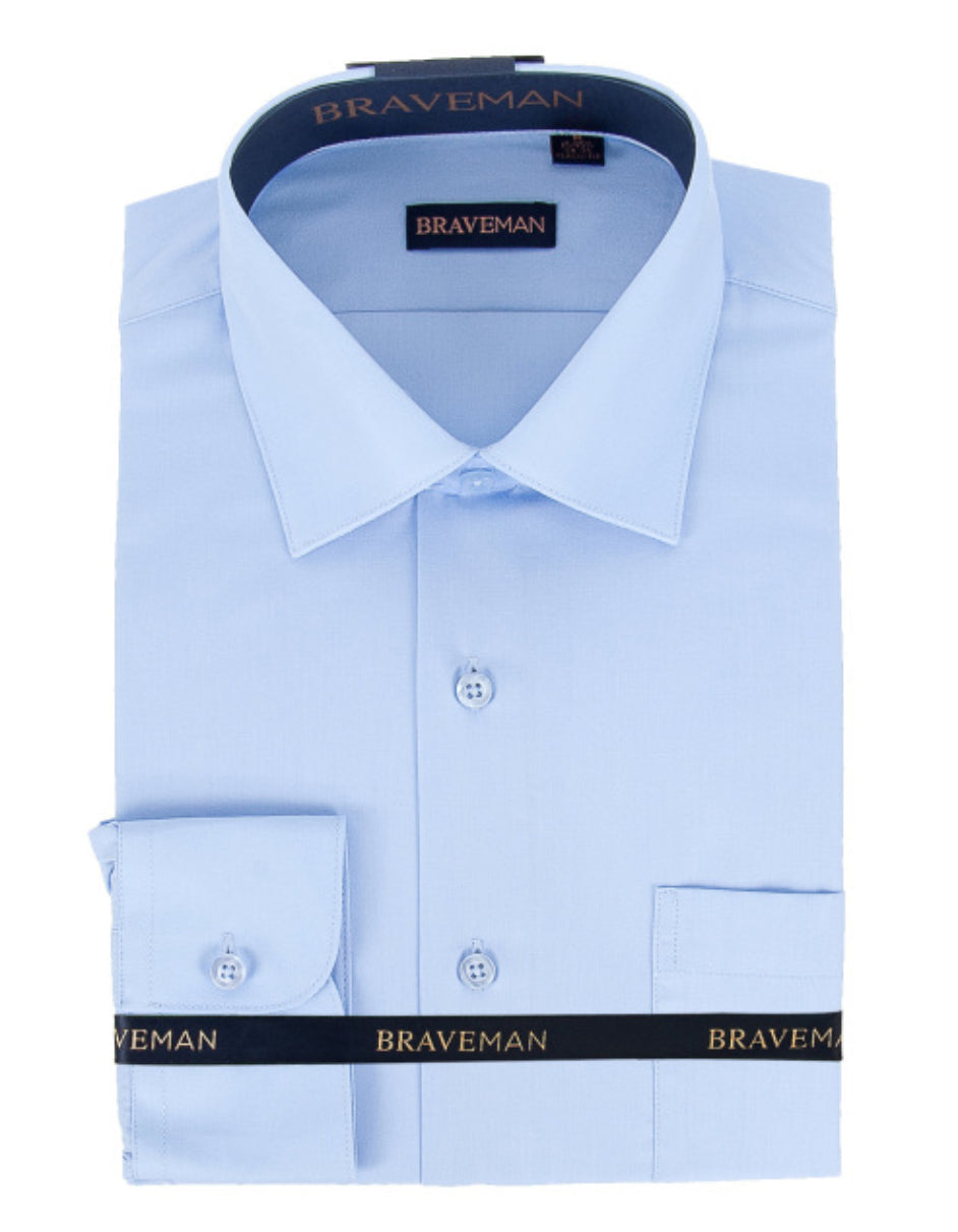 Mens Slim Fit Dress Shirt in Sky Blue MensUSA Mens Slim Fit Dress Shirt in Sky Blue MensUSA