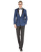 Mens Prom | Wedding Slim Fit Indigo Blue Shawl Tuxedo