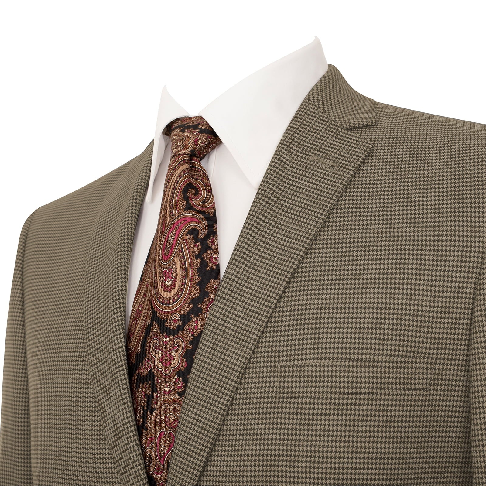 Mens 2 Button Slim Fit Light Brown Blazer - Image 4