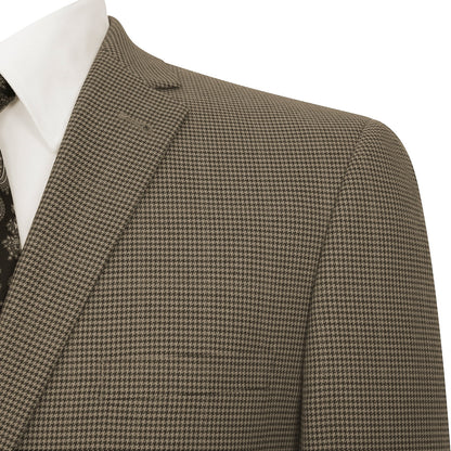 Mens 2 Button Slim Fit Light Brown Blazer - Image 3