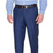 Men's Slim Fit Polyester Blend Solid Blue Flat Front Pant (We have more Braveman suits Call 1-844-650-3963 to order)